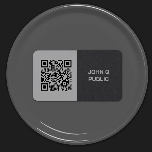 Modern QR Code Dark Business Card
