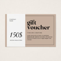 Modern QR Code Gift Voucher