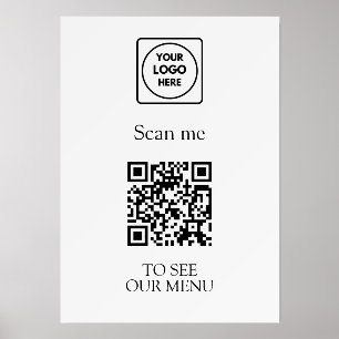 Modern QR Code Menu   Contactless Dining Logo Holder