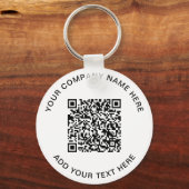Modern Qr Code Promotional Keychain Zazzle