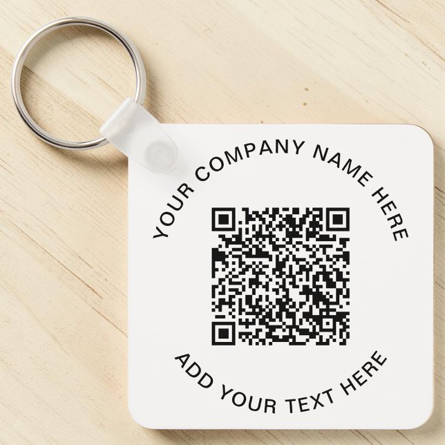 Modern QR Code Promotional Keychain (Modern QR Code Promotional Keychain)