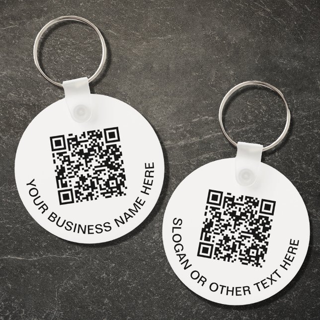 Modern QR Code Promotional Keychain (Creator Uploaded)