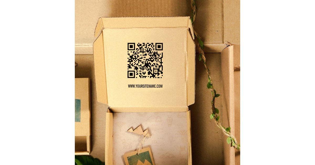 Rubber Qr Code Modern QR Code Rubber Stamp | Zazzle