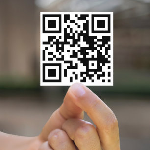 Modern QR Code Scan Me Business URL Social Media Sticker