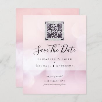 QR Scanning Code Wedding Save Date