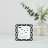 Modern Quilt Artisan Square Business Card (Standing Front)
