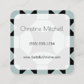 Modern Quilt Artisan Square Business Card (Back)