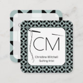 Modern Quilt Artisan Square Business Card (Front/Back)