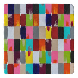 Modern Quilt Marble Trivet