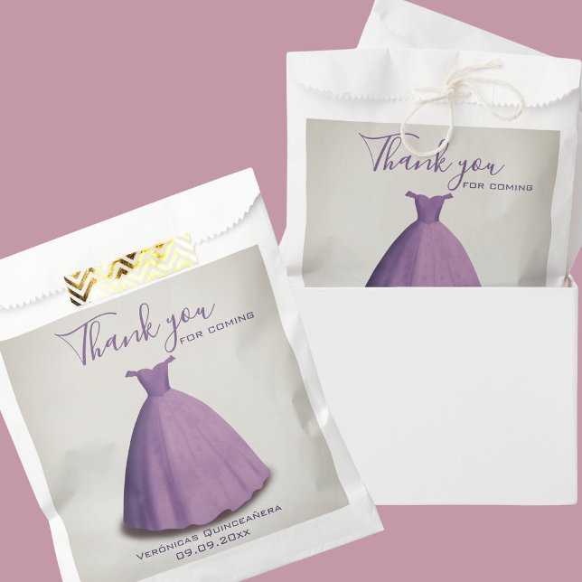 Modern Quinceañera mis quince thank you  Favor Bag (Creator Uploaded)
