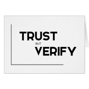 Personalized Trust But Verify Gifts on Zazzle