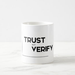 MODERN quotes: trust but verify Coffee Mug