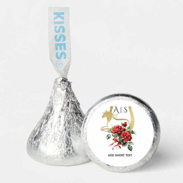 Modern Race Horse Derby & Drinks Party Equestrian Hershey®'s Kisses® (Front)