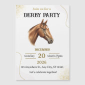 Modern Race Horse Derby Party Invitation (Front)