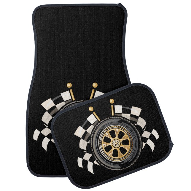Modern Racer  Car Floor Mat (Set)