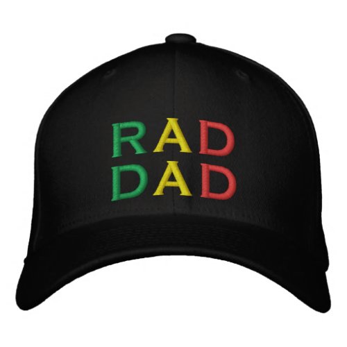 MODERN RAD DAD LIFE FATHERS DAY CUSTOM NAME EMBROIDERED BASEBALL CAP