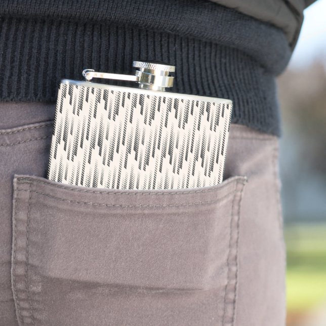 Modern Rain Pattern Flask (In Situ)