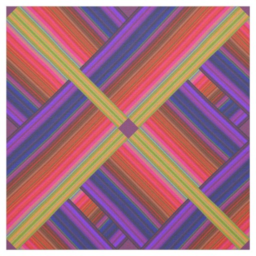 Modern Rainbow 3D Abstract Fabric