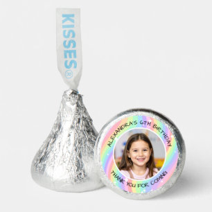 Modern Rainbow 6th Birthday Photo Hershey®'s Kisses®