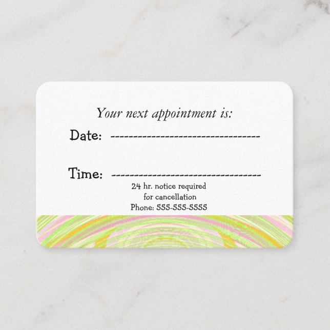 Modern Rainbow Arc Medical Appointment (Front)