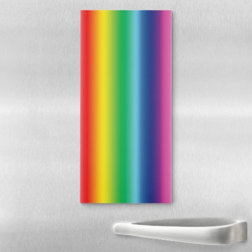 Modern rainbow colors gradient pattern lgbt magnetic notepad