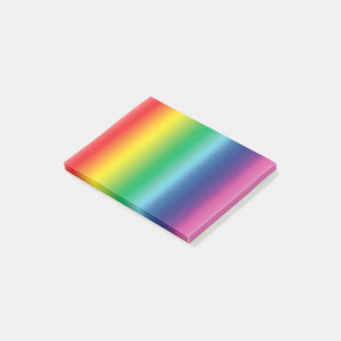 Modern rainbow gay pride flag pattern fun colorful post-it notes