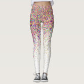 Cute Sparkly Pink Leggings Fashion Trendy Fun