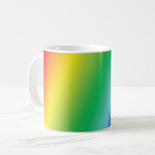 Modern rainbow gradient colors pattern fun coffee mug
