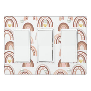 Modern Rainbow Nursery Light Switch Cover