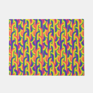 Modern Rainbow Pattern Doormat