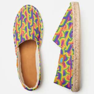 Modern Rainbow Pattern Espadrilles