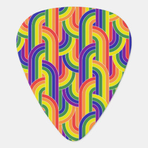 Modern Rainbow Pattern Guitar Pick