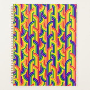 Modern Rainbow Pattern Planner