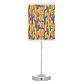 Modern Rainbow Pattern Table Lamp (Back)