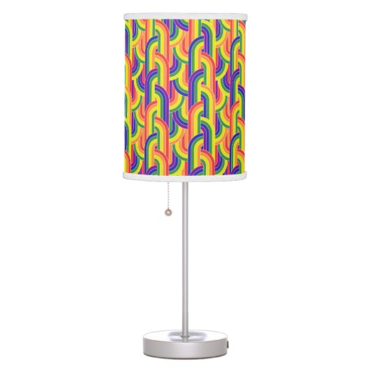 Modern Rainbow Pattern Table Lamp (Right)