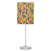 Modern Rainbow Pattern Table Lamp (Front)
