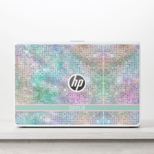 Modern Rainbow Sparkles HP Laptop Skin