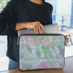 Modern Rainbow Sparkles Laptop Sleeve<br><div class="desc">The Modern Rainbow Sparkles Laptop Sleeve combines sleek design with personalized elegance. Featuring a rainbow palette background cut with rectangular space for personalization purposes, this sleeve for the laptop is accented with a luxury breeze and space for your name, making it uniquely yours. Constructed with durable materials to provide excellent...</div>