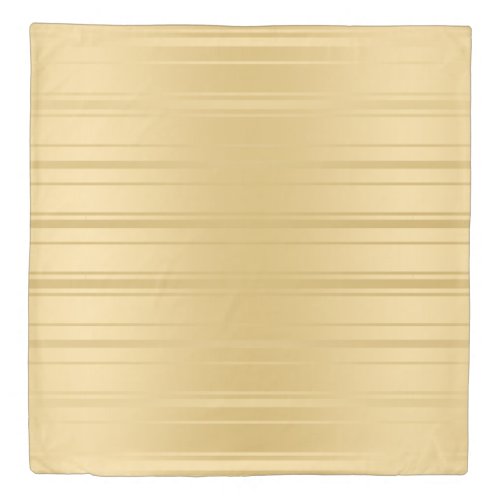 Modern Random Gold Stripes Pattern Duvet Cover