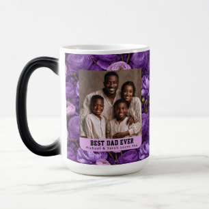 Modern Ranunculus Bouquet First Time Dad Day Color Morph Mug