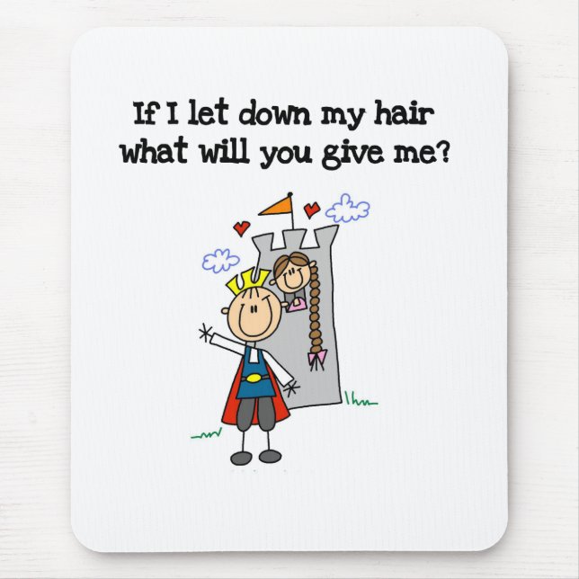 Modern Rapunzel  Mouse Pad (Front)