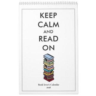 Modern Readers Quotes Colorful Book Lovers 2026 Calendar