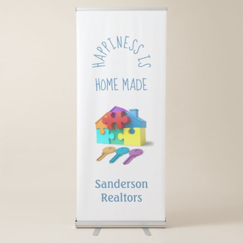 Modern Real Estate Advertising Promotional Retractable Banner