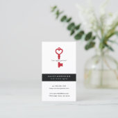 Modern Real Estate Agent Business Card (Standing Front)