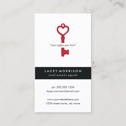 Customizable Modern Real Estate Agent Business Card