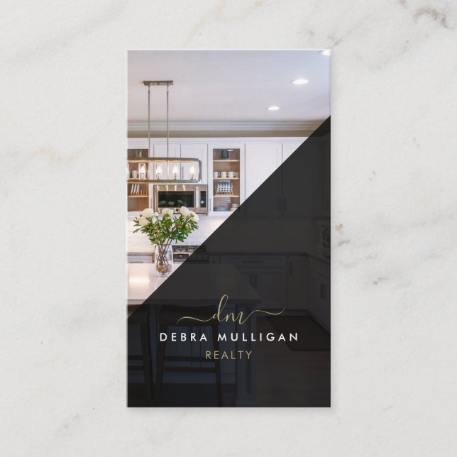 Modern Real Estate Agent Business Card  (Front)