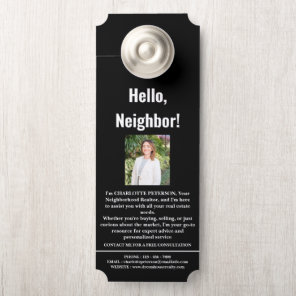 Modern Real Estate Agent Introduction  Door Hanger