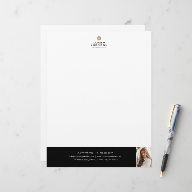 Modern Real Estate Agent Letter Head Stationery (Front/Back In Situ)