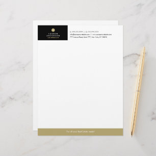 Modern Real Estate Agent Letter Head Stationery