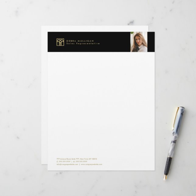 Modern Real Estate Agent Letter Head Stationery (Front/Back In Situ)